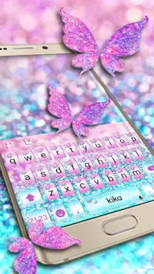 Pink Sparkle Butterfly android App screenshot 3